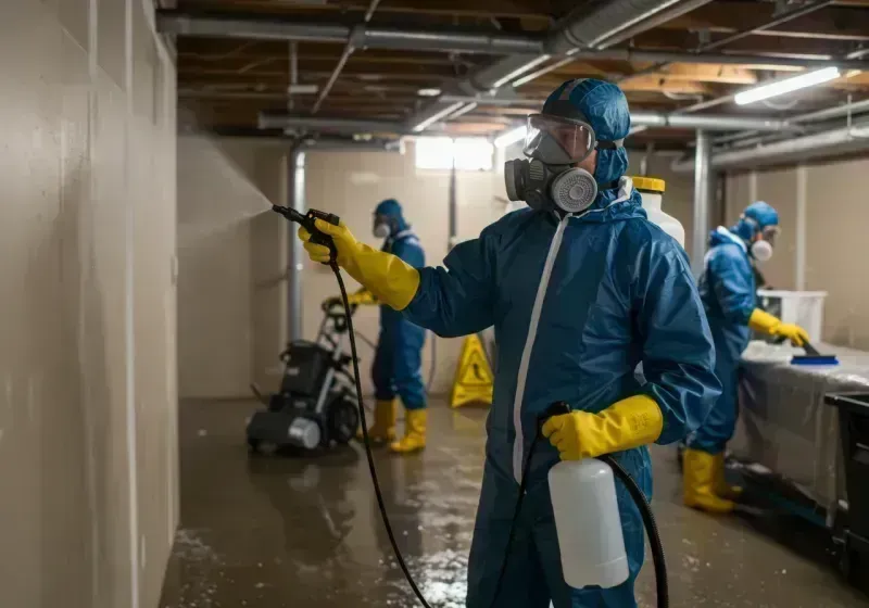 Basement Sanitization and Antimicrobial Treatment process in Canoga Park, CA